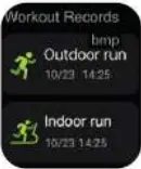 Workout records
