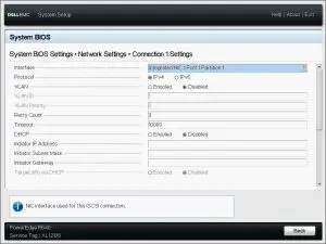 FIG 12 UEFI iSCSI boot Configuration.