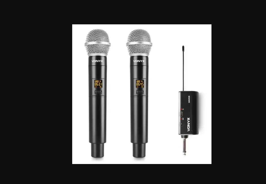 Vonyx Wm55 Wireless Microphone Plug And Play Uhf Instruction Manual