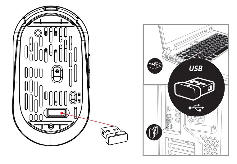 HXSJ T38 Wireless Charging Mouse - Instructions for use