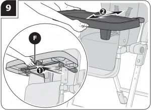 GUSIO Inglesina High Chair Instruction 9