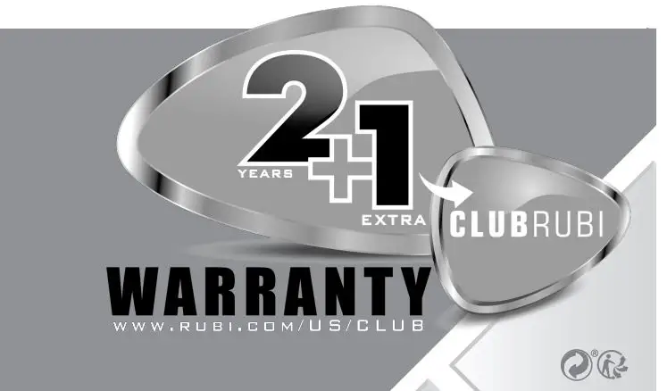 RUBI 14985 Speed N Tile Cutter Instruction Manual - Warranty