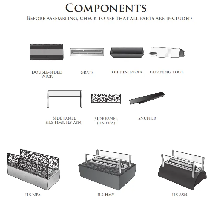 Homedics ILS-ASN illumine Oil Fire Magic - Components