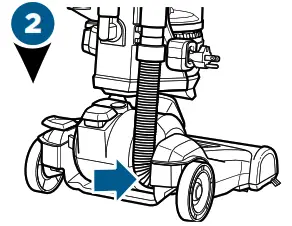 Bissell 2253 Series PowerEase Swivel Pet Rewind - Clearing a Clog2