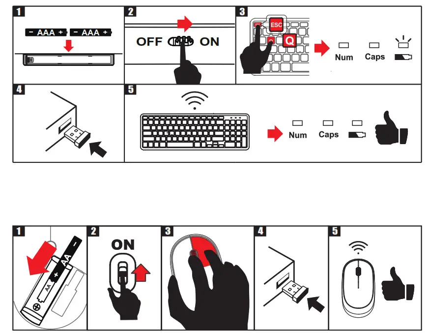 perixx PERIDUO-613 Wireless Compact Chiclet Keyboard- Rebinding process