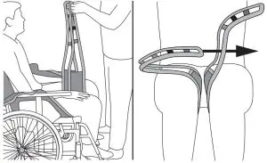 FIG 17 Sitting position Sling application