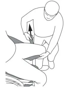 FIG 21 Sitting position Removing the sling