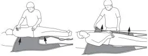 FIG 23 Lying position Sling application