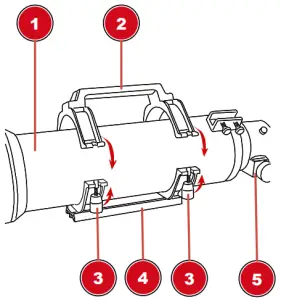 Installing the tube bracket