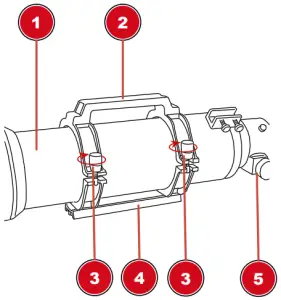 Installing the tube bracket