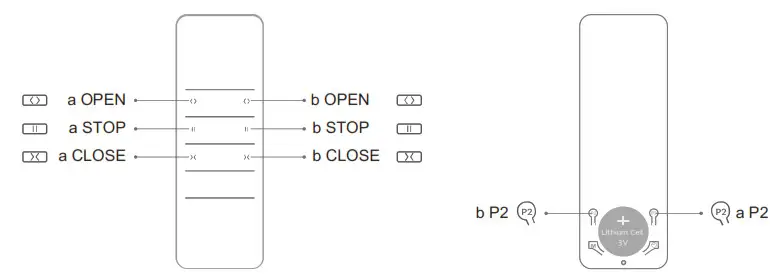 Artisan Window Fashions DT82TNNA-12N Motor- Button Instructions