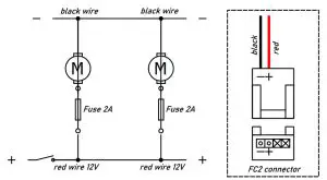 autoterm FR058 CHX Water Heater Matrix -Electrical connection diagram