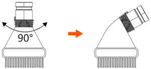 Usage of the round nozzle head