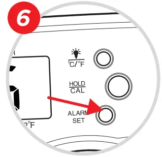 Umedo DT 121 Digital Meat Thermometer - alarm temperature