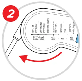 Umedo DT 121 Digital Meat Thermometer - probesl