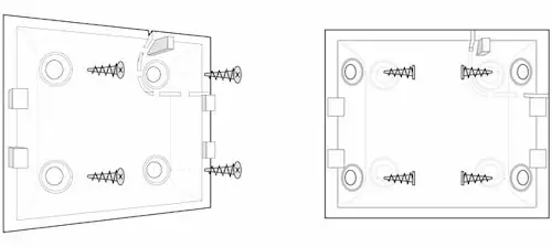 CombiProtect detector can be attached to a vertical surface or in a corner