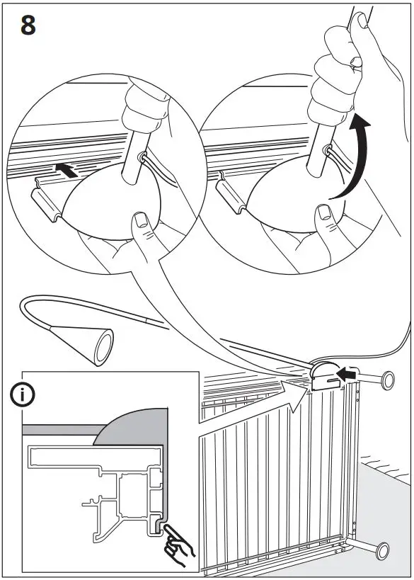 IKEA 003.965.86 DELAKTIG LED Floor Lamp Instruction Manual - Installation 8