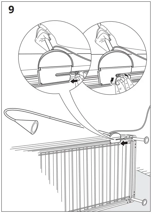 IKEA 003.965.86 DELAKTIG LED Floor Lamp Instruction Manual - Installation 9