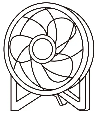 Dr Prepare DDF 0BKDF6 8 Inch Portable Table Fan - Cover