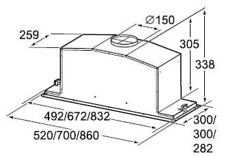 BOSCH DHL895DAU Extractor Hood FIG 16