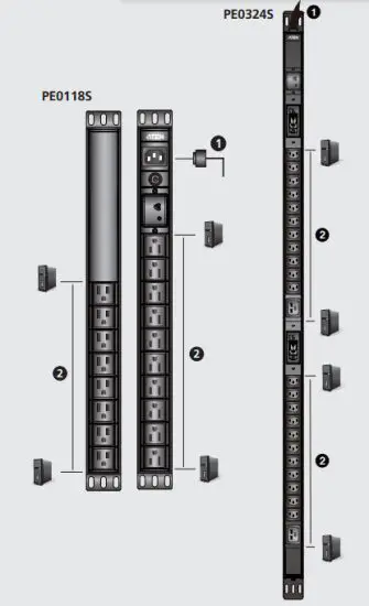 ATEN PE0118S 1U Basic PDU with Surge Protection - figure 3