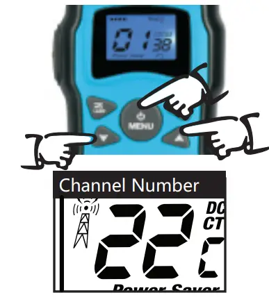 Changtaiwei Electronic M-8B Walkie Talkie - Select a Channel