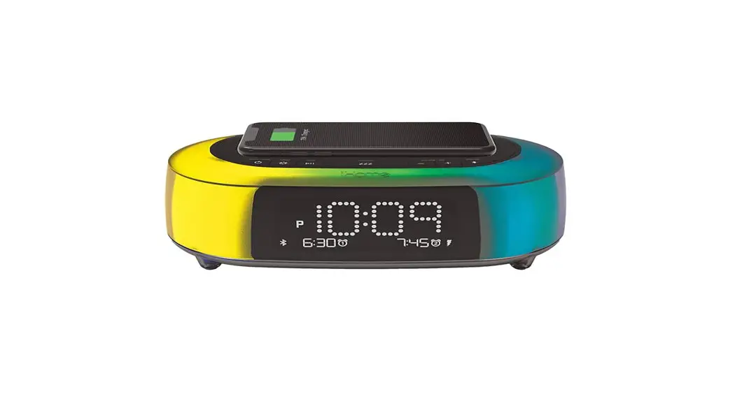 Ihome Ibtw281v2 Timeboost Glow Wireless Charging + Led Color Changing User Guide