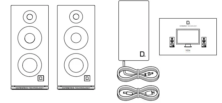 DEFINITIVE TECHNOLOGY Incline Computer Desktop Speaker Legacy-fig1