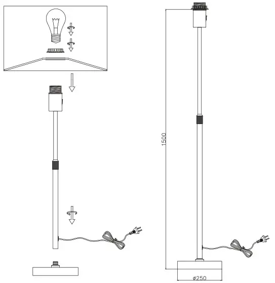 QAZQA Parte TL Gold Cover