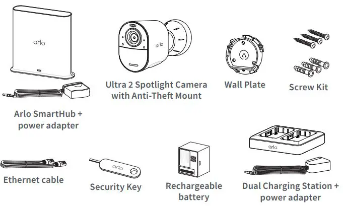 arlo Ultra 2 Spotlight Camera - What’s in the box