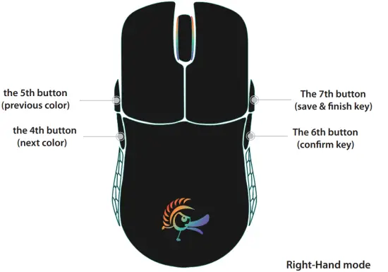 Ducky DMFE20O-OAAPA7B Feather Ultralight Gaming Mouse - customization