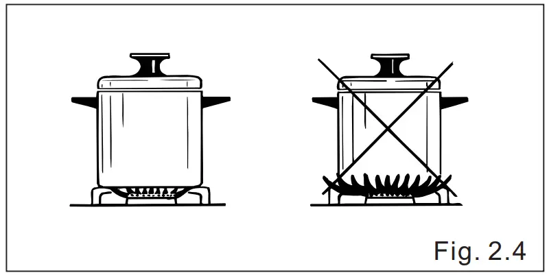 Haier HIC-654CF S 4-Burner 65cm Gas Hob - fig