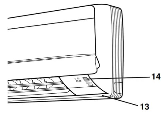 DAIKIN FT13BV1LS Room Air Conditioner - control panel