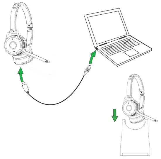 Xiamen Vbet Electronic 9605E Bluetooth Headset - battery