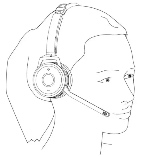 Xiamen Vbet Electronic 9605E Bluetooth Headset - wear