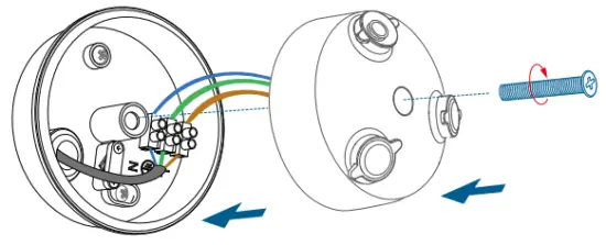 Mount Floodlight Camera On the Junction Box