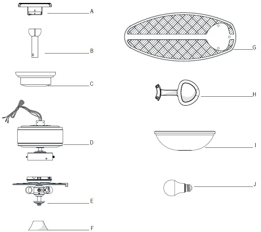 HAMPTON BAY 50248 Lakemoore 48-Inch Ceiling Fan-3
