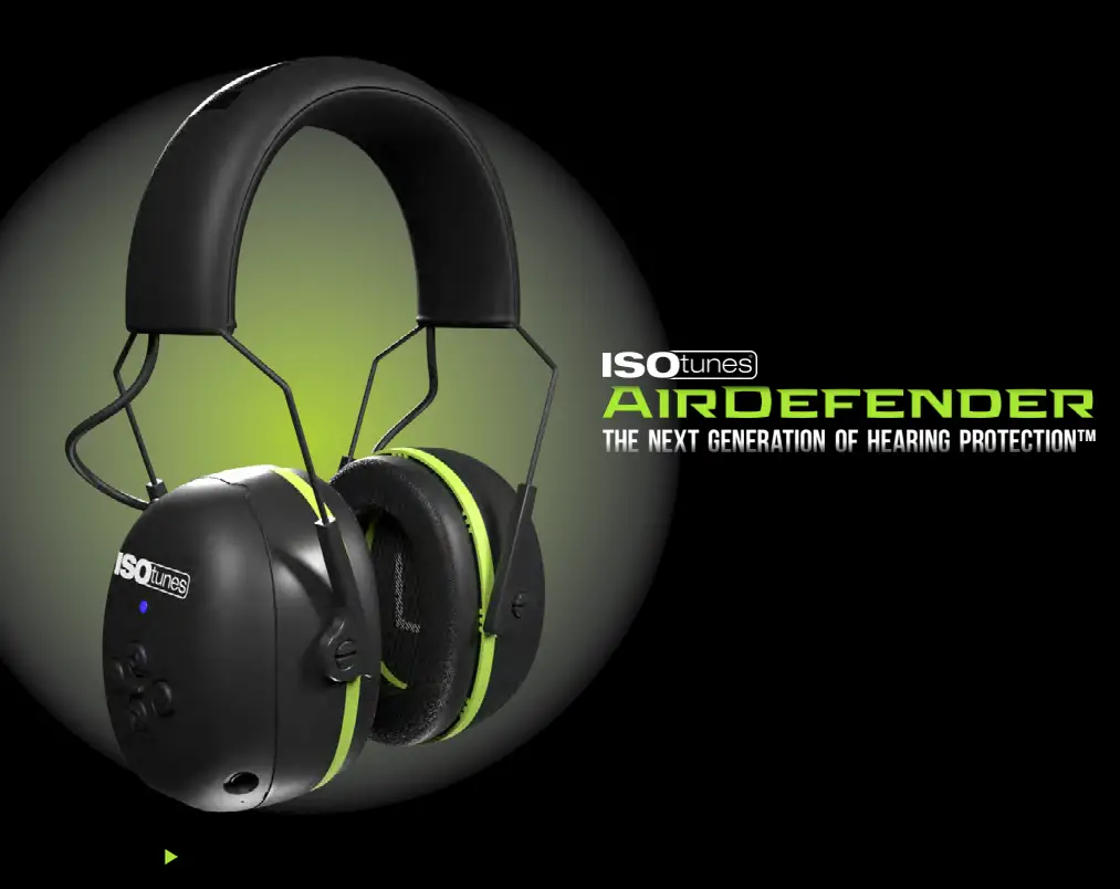 ISOtunes AirDefender Earmuff Headphone User Manual