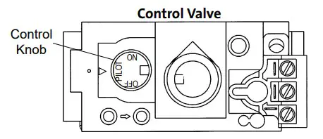JOTUC Direct Vent Gas Stove Control Valve