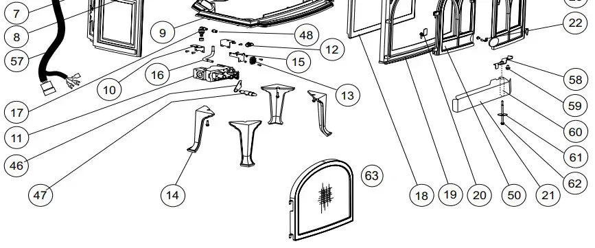 JOTUC Direct Vent Gas Stove Figure 52 0