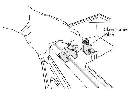 JOTUC Direct Vent Gas Stove Glass Frame