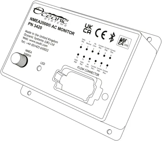 Oceanic SYSTEMS NMEA 2000 AC Monitor