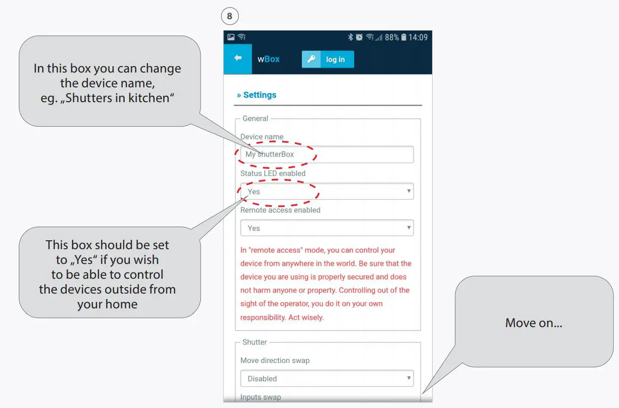 APPs Settings For wBox Devices User Guide - wBox app – device config