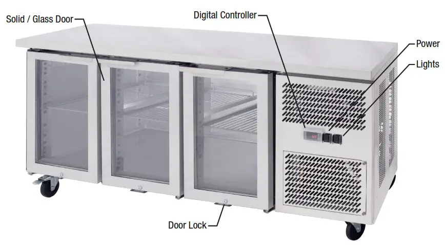 STODDART AXR UCGN 2 Undercounter Refrigerator 2 Glass Doors 196 Liters - Product Overview