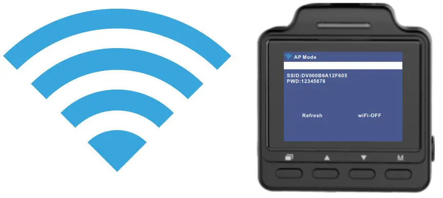 Conbro Mini WiFi Dash Cam .ChargingSSID and PWD