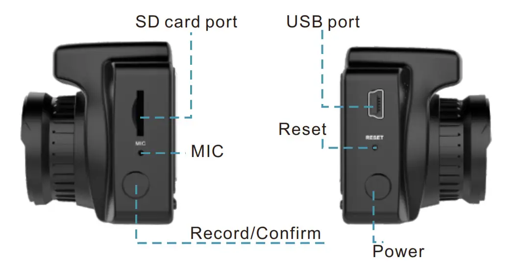 Conbro Mini WiFi Dash Cam SD