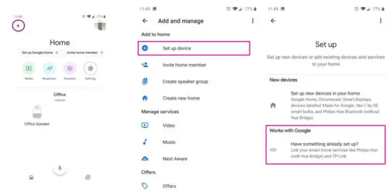 IEBELONG Google Home App - Link Kinec Switch account