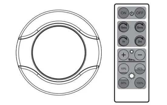 Link 2 Home EM-BL31W-2pk Wireless Remote Control Puck Lights