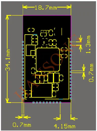 HANSONG HSBT3007-IA Full-Speed (12 Mbps) USB Interface Bluetooth Module-FIG10