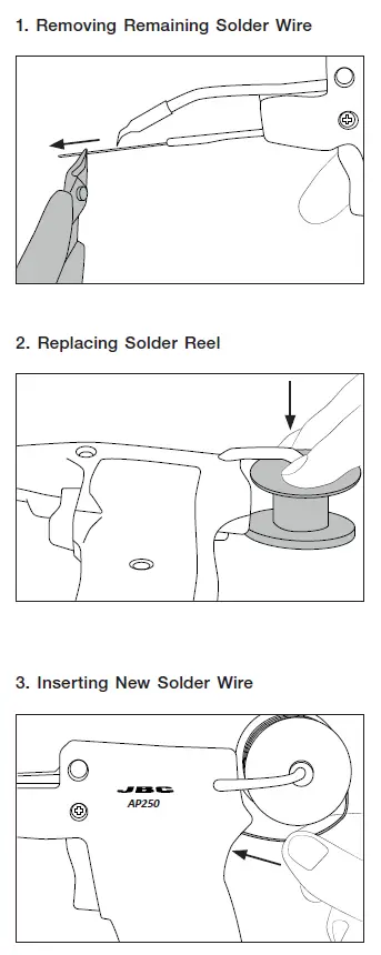 JBC-AP250-Manual-FeedSolderin-Iron-fig5